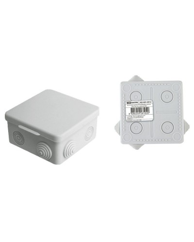 Коробка ОП 80х80х50мм, крышка, IP54, 7вх. (SQ1401-0512). Распаячная коробка. TDM ЕLECTRIC в Севастополе