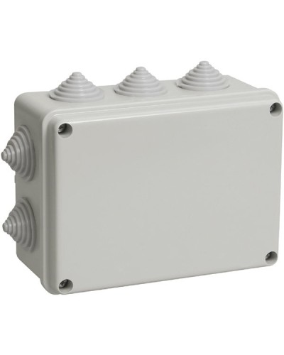 Коробка ОП 190х140х70мм, крышка, IP44, 10 гермовводов (SQ1401-1243). Распаячная коробка. TDM ЕLECTRIC в Севастополе