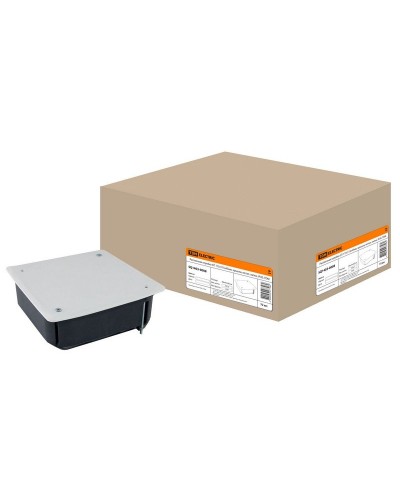 Распаячная коробка СП 115х115х45мм, крышка, метал. лапки, IP20, TDM (SQ1403-0008). Распаячная коробка СП. TDM ЕLECTRIC в Севастополе