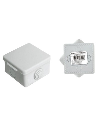 Коробка ОП 65х65х50мм, крышка, IP54, 4вх (SQ1401-0511). Распаячная коробка. TDM ЕLECTRIC в Севастополе
