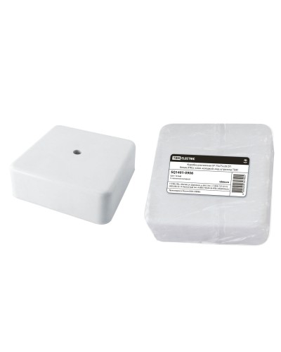 Коробка КР 75х75х28 ОП белая, IP40, с клеммной колодкой (SQ1401-0906). Распаячная коробка. TDM ЕLECTRIC в Севастополе