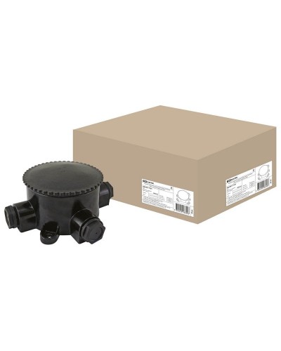 КЭМ 2-660-3 ОП D95мм IP65, 3-х рожковая (карболит) TDM (SQ1401-1101). Коробка электромонтажная. TDM ЕLECTRIC в Севастополе