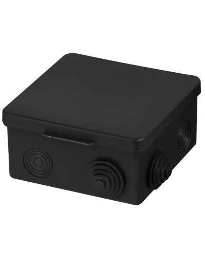 Распаячная коробка ОП 100х100х55мм, крышка, IP54, 8вх., черная TDM (SQ1401-0913). Распаячная коробка ОП. TDM ЕLECTRIC в Севастополе