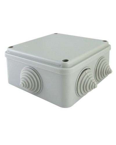 Коробка ОП 100х100х50мм, крышка на винтах, IP55, 6 вх. (SQ1401-1234). Распаячная коробка. TDM ЕLECTRIC в Севастополе