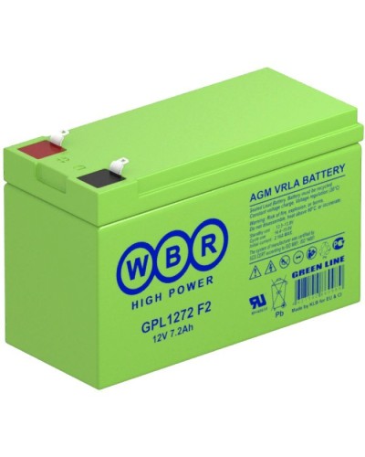 WBR GPL1272 F2. Аккумулятор герметичный свинцово-кислотный. WBR в Севастополе