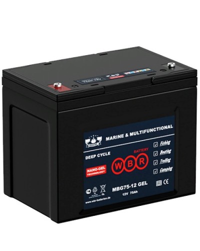 WBR MBG75-12. Аккумулятор герметичный свинцово-кислотный. WBR в Севастополе