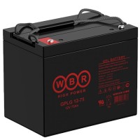 WBR GPLG12-75. Аккумулятор герметичный свинцово-кислотный. WBR