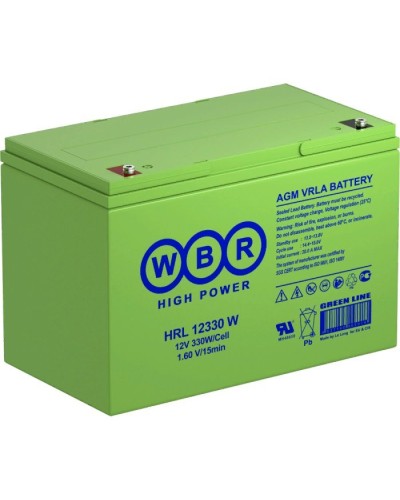 WBR HRL12330W. Аккумулятор герметичный свинцово-кислотный. WBR в Севастополе