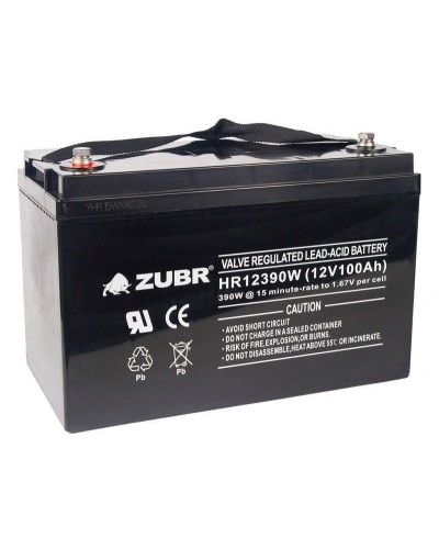 ZUBR HR 12390W (12V, 110Ah). Аккумулятор герметичный свинцово-кислотный. ZUBR в Севастополе