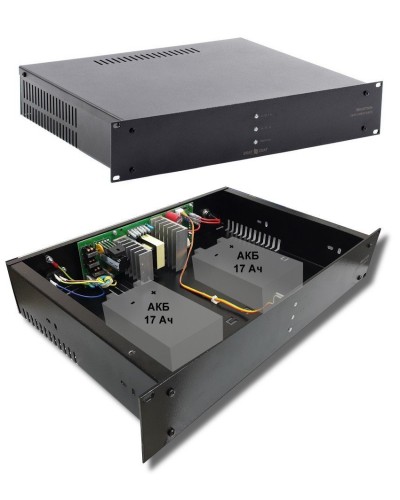 СКАТ-1200У RACK (СКАТ ИБП-12/7-2x17-RACK) (2141). Источник вторичного электропитания резервированный. Бастион в Севастополе