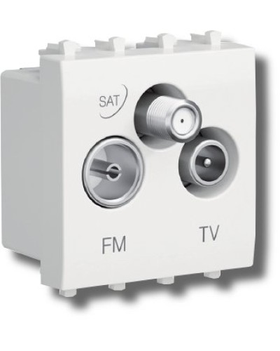 Розетка TV-FM-SAT Avanti 1 модуль черный квадрат (4402532): Розетка TV-FM-SAT в Севастополе