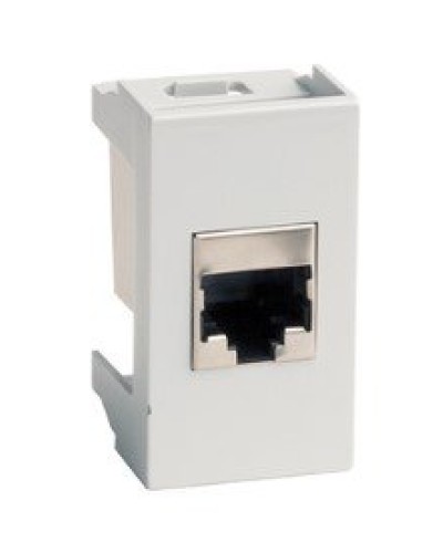 Розетка RJ-45 Viva 1 модуль серая (45138): Розетка компьютерная с одним разъёмом в Севастополе