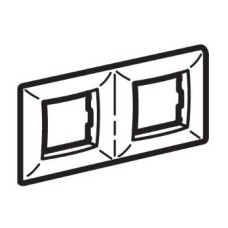 Рамка на 2+2 модуля (двухместная), слоновая кость (75012O): Рамка двухместная, Brava