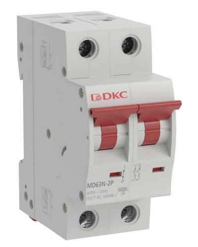 YON max MD63N 2P 20А 6кА C (MD63N-2PC20). Автоматический выключатель. ДКС в Севастополе