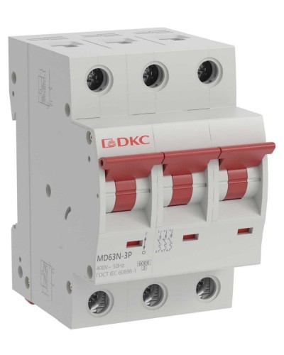 YON max MD63N 3P 25А 6кА C (MD63N-3PC25). Автоматический выключатель. ДКС в Севастополе