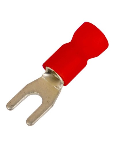 Наконечник вилочный НВИ 0,25-1,5 М4 (D4,3мм) (100 шт) (2A14P-EE-PVC). Наконечник вилочный с изолированным фланцем ПВХ. ДКС в Севастополе