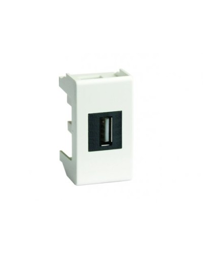 Розетка USB 2.0 Brava 1 модуль слоновая кость (75200S): Розетка USB в Севастополе