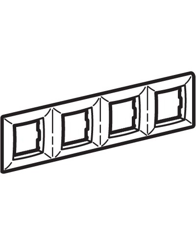 Рамка на 2+2+2+2 модуля (четырехместная), сл. кость (75014O): Рамка четырехместная, Brava в Севастополе