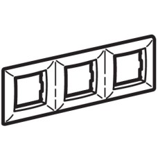 Рамка на 2+2+2 модуля (трехместная), белая (75013W): Рамка трехместная, Brava