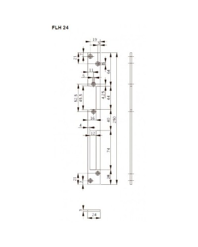 FLH24. Запорная планка длинная. dormakaba в Севастополе