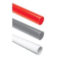 Ecoplast труба ПВХ гладкая, для аспирационной системы, D25, красная (33025-RD). Труба для аспирационной системы. Экопласт