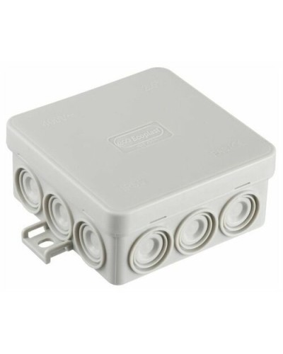 Коробка JBL085 85х85х38, 12 вых., 6P (0,15-4мм²) серая (43655HF-GR). Коробка монтажная, огнестойкая, без галогена. Экопласт в Севастополе