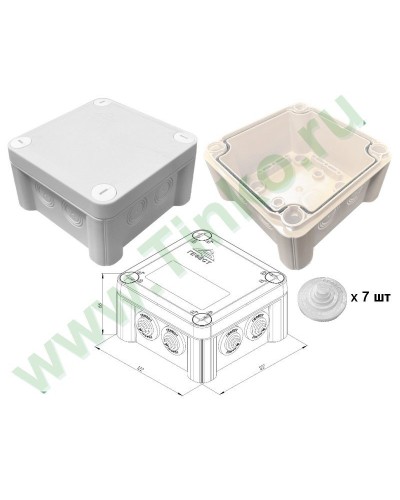 КМ-1212(П)-IP55. Коробка монтажная. Гефест в Севастополе