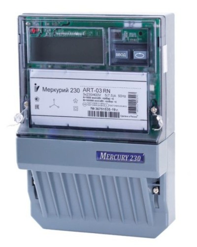 Меркурий 230 ART-01 PQRSIN 3ф 5-60А 1.0/2.0 класс точности, многотарифный (М0000051910). Счетчик электроэнергии. Инкотекс в Севастополе
