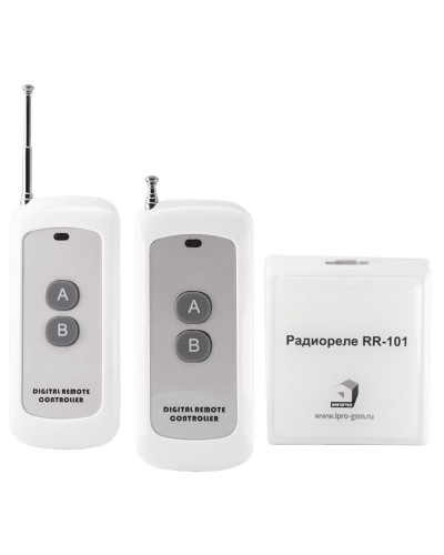 RR-101 + 2 пульта, 250-950 метров, двойное питание 12В и 220В. Комплект радиореле. ИПРо в Севастополе