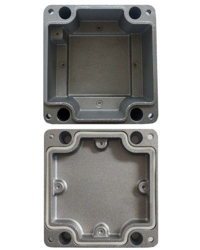 МКС Мороз, глухая, IP66/IP68, серый. Коробка коммутационная металлическая. Магнито-Контакт в Севастополе