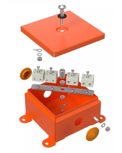 Коробка металлическая огнестойкая 110х110х65 (70-0360-FR2.5-4). Коробка металлическая огнестойкая. Промрукав в Севастополе