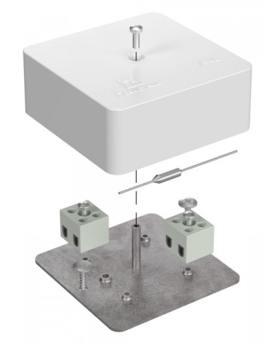 Коробка огнестойкая 75х75х30 (40-0450-FR1.5-4-П). Коробка огнестойкая для открытой установки. Промрукав в Севастополе