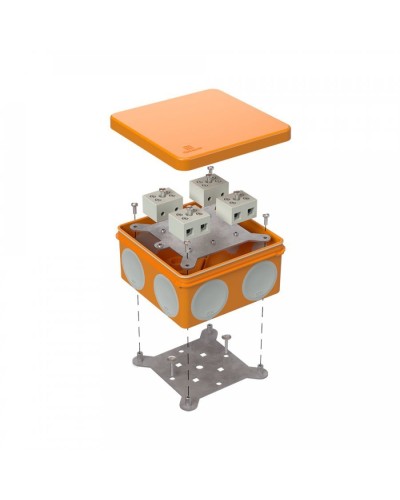Коробка огнестойкая 100х100х50 (60-0300-FR10.0-8). Коробка огнестойкая для открытой установки. Промрукав в Севастополе