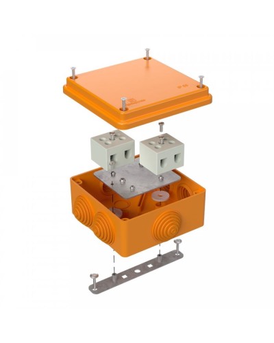 Коробка огнестойкая 100х100х50 для о/п (40-0300-FR10.0-4). Коробка огнестойкая для открытой установки. Промрукав в Севастополе