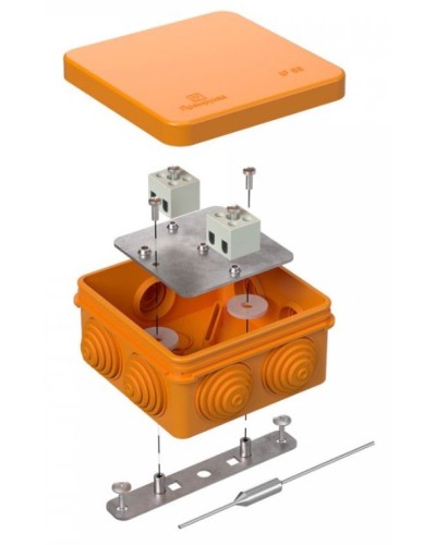 Коробка огнестойкая 80х80х40 (40-0210-FR2.5-4-П). Коробка огнестойкая для открытой установки. Промрукав в Севастополе