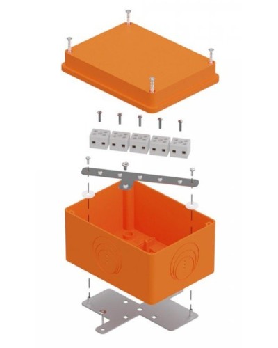 Коробка огнестойкая 150х110х90 E15-E120 для о/п (40-0351-FR2.5-10). Коробка огнестойкая для открытой установки. Промрукав в Севастополе