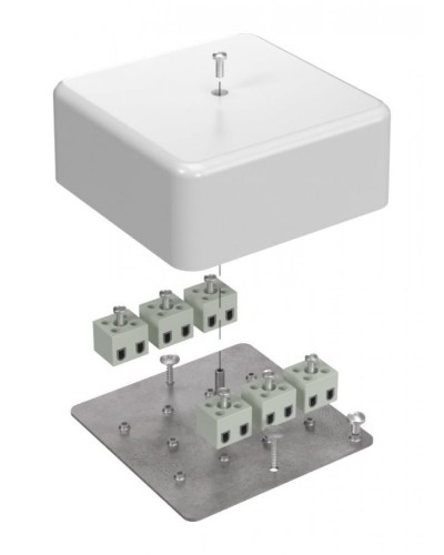 Коробка огнестойкая 103х103х45 (латунь) (40-0470-FR2.5-12-Е60). Коробка огнестойкая для открытой установки. Промрукав в Севастополе