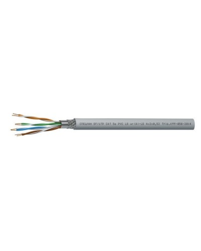 СПЕЦЛАН SF/UTP Cat 5e PVC LSнг(А)-LS 1х2х0,52. Кабель «витая пара» (LAN) для структурированных систем связи. Спецкабель в Севастополе